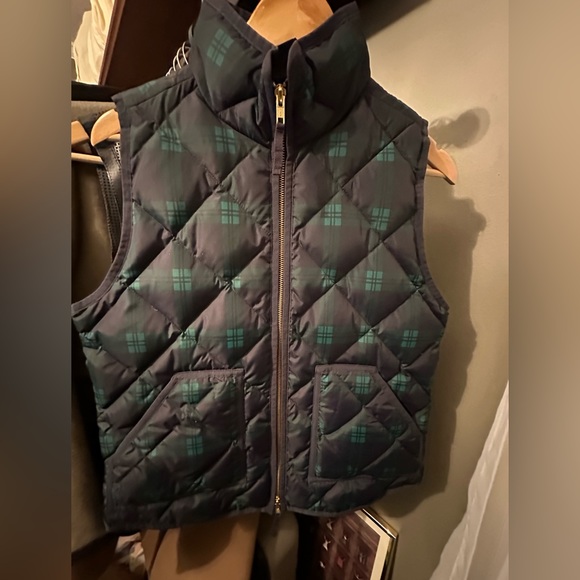 JCREW FACTORY BLACK WATCH PLAID VEST SZ SMALL - Picture 2 of 7